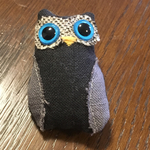 ふくろうブローチ②