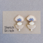 vanila×milk刺繍ピアス
