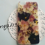 ♥iPhone6 Plus♥　 押し花ケース♡パンジー×ビオラ♡