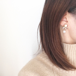 ドロップジルコニアのビジューピアス