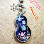 雪だるまキーホールダー