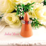 【送料無料】スワロフスキー✨カルティエ風リング💍  グルーデコ  ピンクゴールド