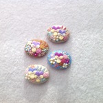【再販×5】羊毛とフェルト花刺繍ヘアゴム or  ブローチ