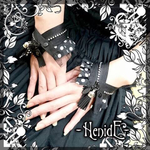 【-HenidE-】黒021bracelet【創作ハンドメイドアクセサリー】 
