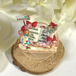 alice in wonderland★クリスマス二段ブックケーキのスタンド★