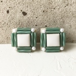 Square tile GR × P ear cuff (NO.3370)