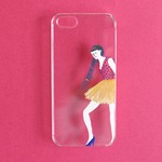 太い三つ編みの女の子　iphone5/5sケース