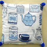 Tea sets×東欧器 柄　ポットマット