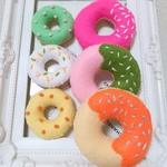 〈2サイズドーナツ〉6種セット♥フェルトままごと＊＊