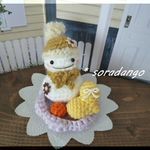 お花雪だるまちゃん🌼ハート♡　黄色