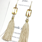 大人カラー。タッセルフリンジ✴︎ピアス/ノンホールピアス