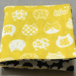 猫.花柄.ガーゼハンカチ
