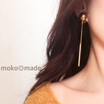 ゴールドスティックピアス・イヤリング