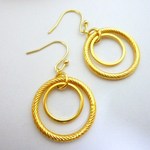 シンプルゴールドリングピアス&イヤリング