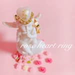 rose heart ring