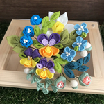 花束の髪飾り