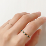 seven stones ring〈エメラルド〉