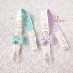 Sweets2種*リボン付きマルチホルダークリップ(キーリング選択)