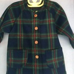 yukko0316さま  オーダー品 ラグランスリーブコート   フリース タータンチェック