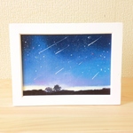 sale!!　油絵原画『流れ星』　額縁付き