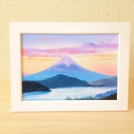 油絵原画『富士山』　額縁付き