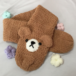 ふわふわ＊くまマフラー