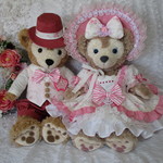 新年に！シェリーメイ(Sサイズ）＊お嬢さまドレス＆ボンネット＊白地にピンクの薔薇