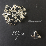 《10pcs》カン付きクリップイヤリングB