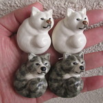 ＊m様ご予約品＊秋田犬の箸置き（4個）