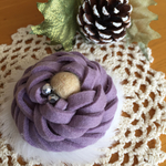 フェルトフラワーのブローチ♡ストールや帽子にも！