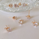 new*⋆4個2ペア★ピアス★ジルコン★ゴールド★ピアス★