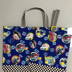 【再販・ラスト】レッスンバッグ&シューズケース  働く車