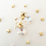 星と氷のピアス/イヤリング