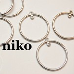 上下カン付きリングパーツ　シルバー