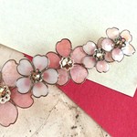 大正浪漫桜のバレッタ