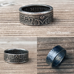 ***そらっち様専用オーダー***【受注製作】コインリング 2Kroner(幸せを呼ぶコイン) heart&crown