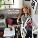 ドールハウス ちいさなテラス付きソファーのお部屋