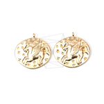 PDT-1262-MG【2個入り】ユニコーンペンダント,Unicorn Pendant/20mm X 20mm