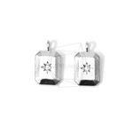 PDT-1270-MR【2個入り】CZオクタゴンペンダント,Setting Zirconia Octagon 