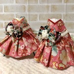 オーダー品 うさぎハーネス　着物ドレス
