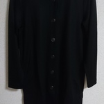 《送料無料》ロングカーディガン【黒】FREEsize