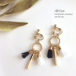 モノトーンタッセル♢イヤリングorピアス