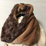 スヌード 幅広 ボリューム  ねじり ふわふわで暖かい