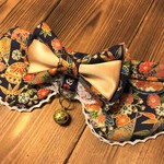 犬・猫　32～35　cocoちゃんリボンチョーカー和柄・お正月・節句・お花見