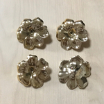 GOLD FLOWER PLASTICS CABOCHONS PARTS