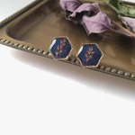 kobanaピアス/イヤリング(navy)