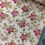 108×50★桜★クリーム色にローズ色の桜柄