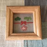 ＊松竹梅の刺繍のミニ額＊