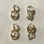 GOLD PEARL CRYSTAL LEAF PARTS