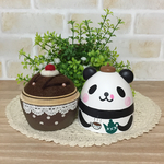 Ｙ様オーダー品＊パンダカフェ＊カップケーキ針山＊食いしん坊マスター